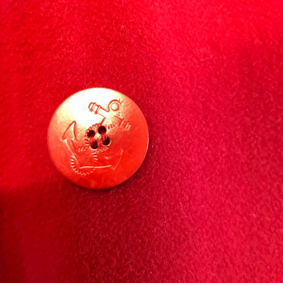 LL Bean red wool cashmere blend pea coat - Picture 9 of 16